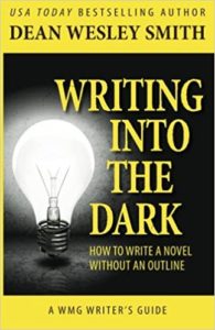 Writing into the dark book cover
