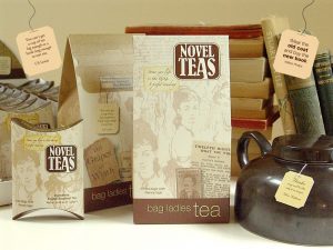 Novel tea gift for writer